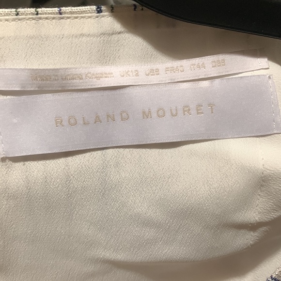 Roland Mouret's ‘Mareham’ Checked Crepe Peplum Top - Picture 6 of 8